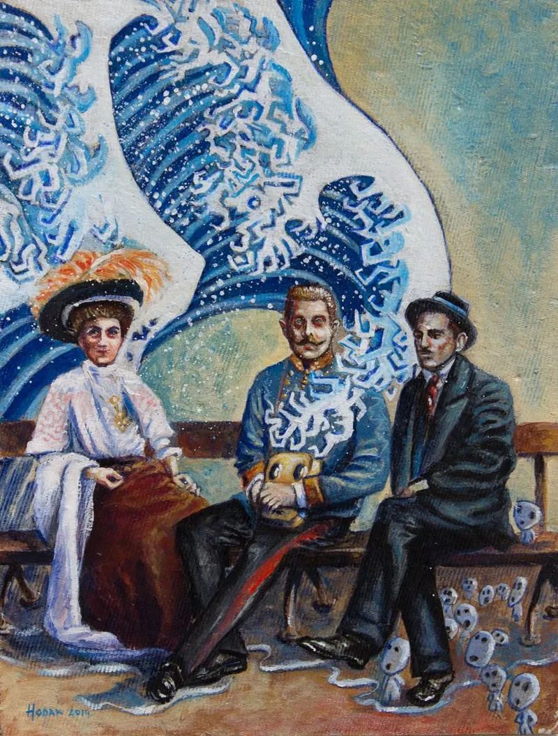 Franz, Sophie and Gavrilo sitting and chilling