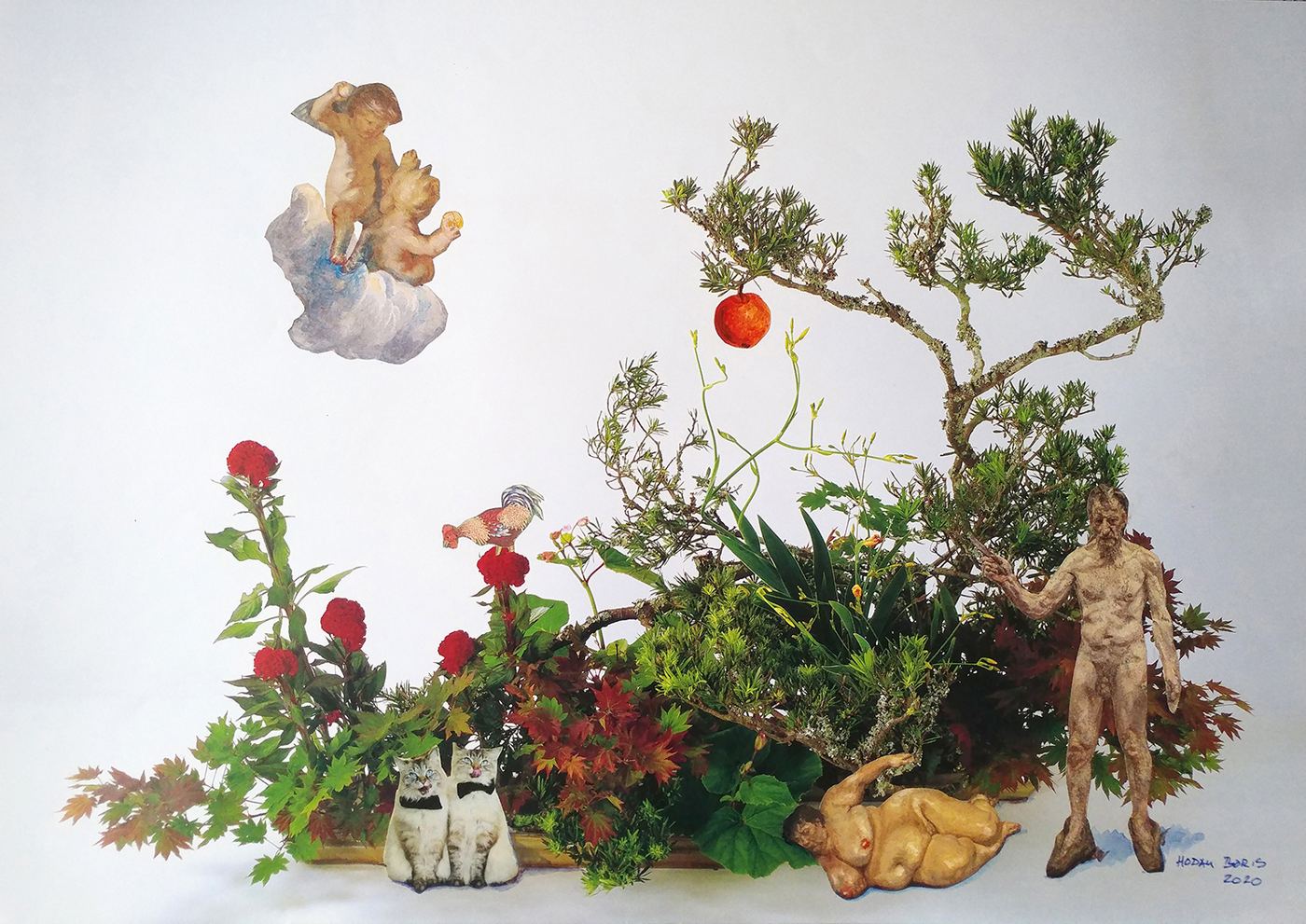 The Eden Ikebana II – after Lucian Freud